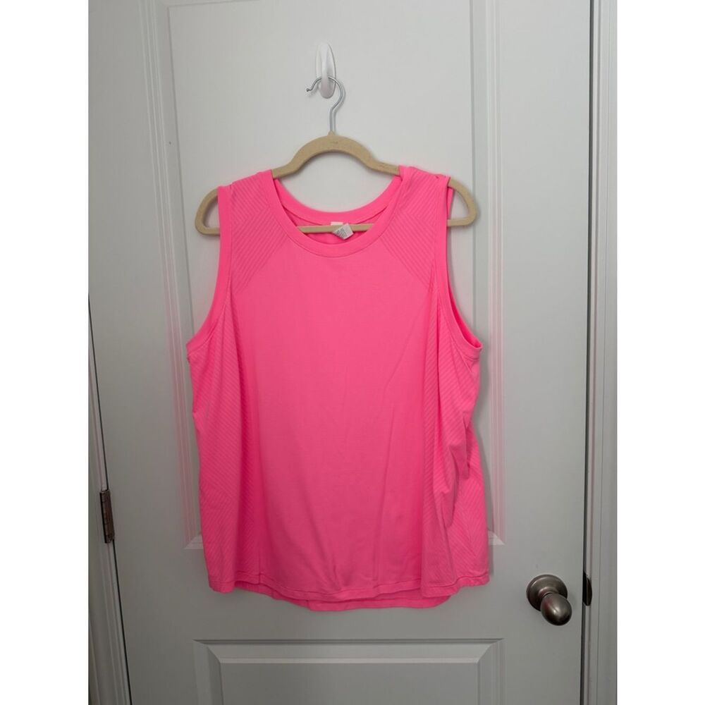 DSG Bright Neon Pink Sleeveless Athletic Tank